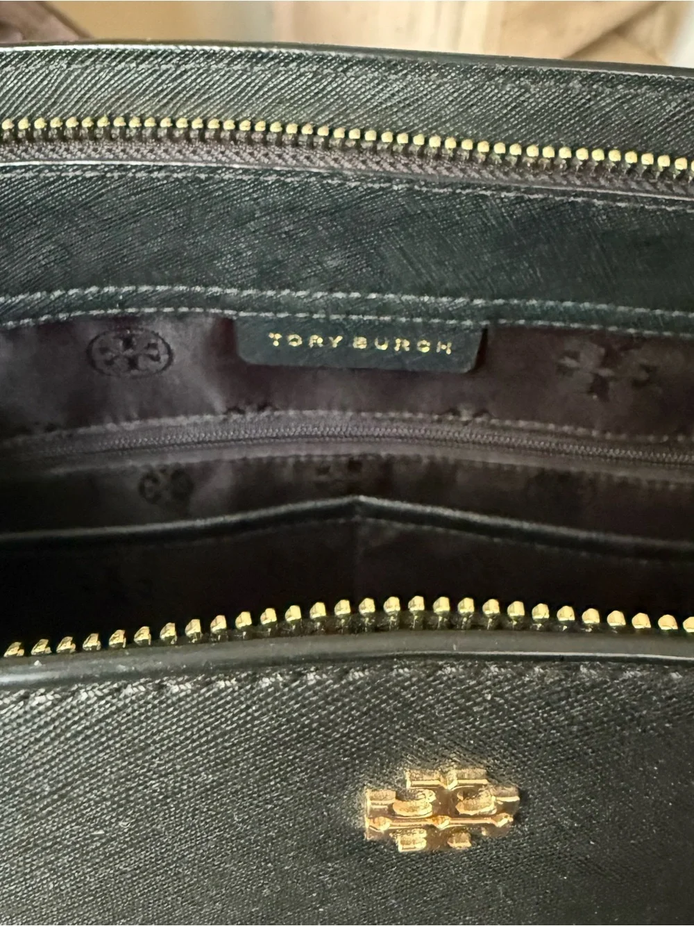 Tory Burch Black Leather Tote